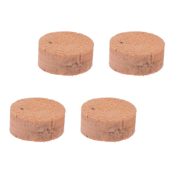 ifundom 4Pcs Tuba Water Key Pad Accessories Khaki Cork Replacement Pads