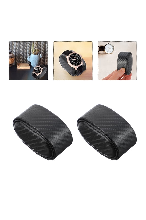 5 Pcs Mini Bracelet Holder Black PU Foam Design Watch and Jewelry Storage Organizer