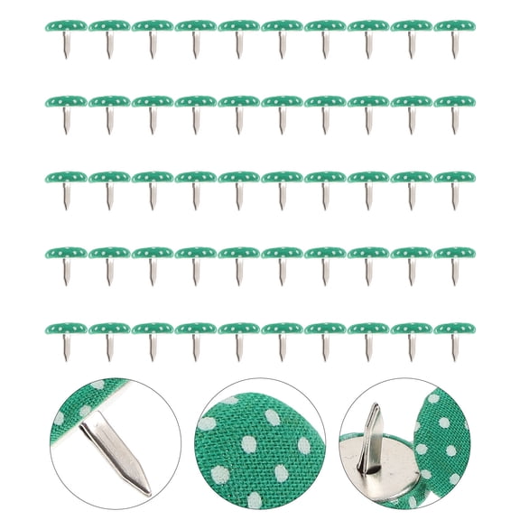 ifundom 50Pcs Two Prong Nails for Scrapbooking Ribbon Photo Crafting Supplies