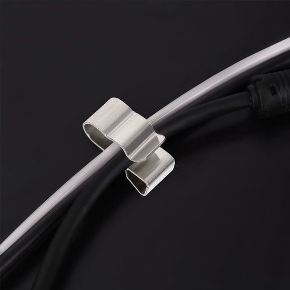 ifundom 50Pcs Stainless Steel Trailer Frame Cable Clamps Wire Clips for Secure Wiring Management