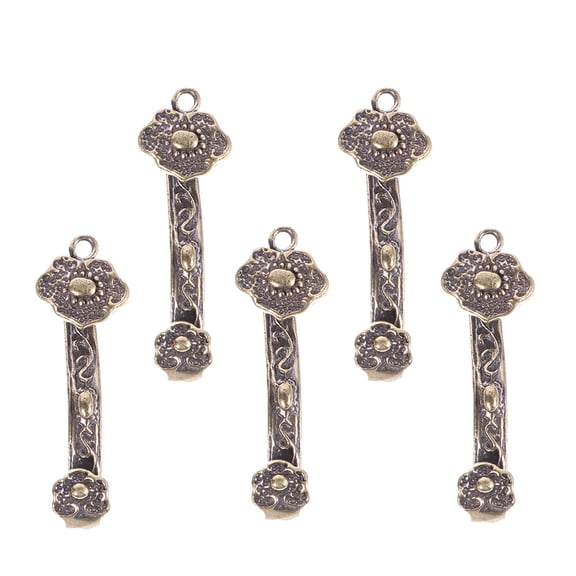 ifundom 5-Pack Brass Ruyi Keychains Copper Pendants Bag Charms Unique Gifts for Friends and Family Accessories