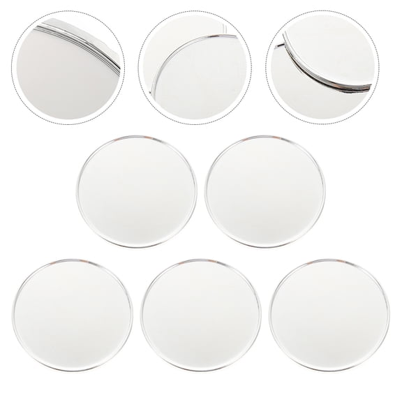 ifundom Golf Balls Marker Silver Iron Practical Durable for Outdoor Use 5Pcs