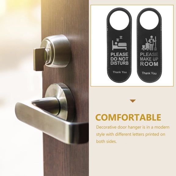 ifundom 5-Pack Double Sided Door Hanger Signs for Room Privacy and Do Not Disturb