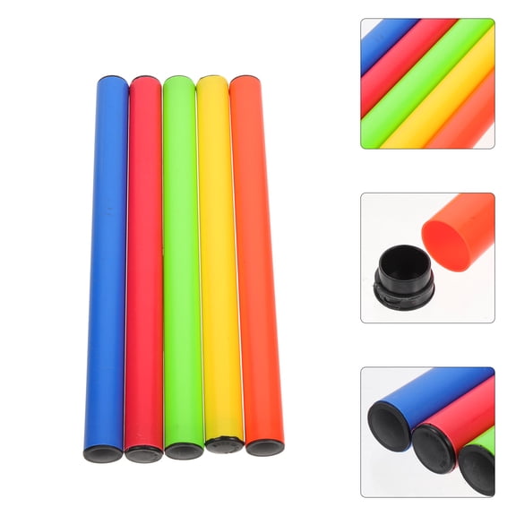 ifundom 5Pcs Lightweight Relay Sticks for Running Sports Relay Race Assorted Color