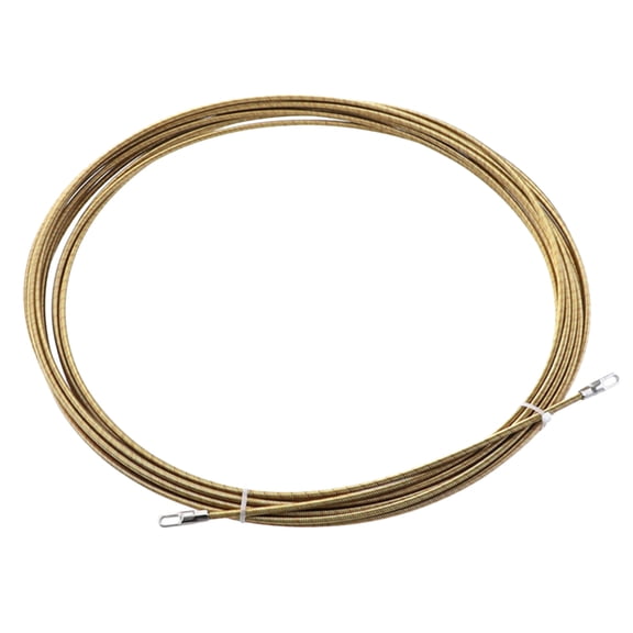 ifundom 5m Electrical Threader Cable Wire Metal Lead Wire Stretcher Dark Groove Wire Cable Puller (Golden)