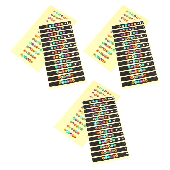 ifundom 6 Pcs Guitar Fretboard Stickers Scale Markers Fingerboard Labels for Guitar Accessories