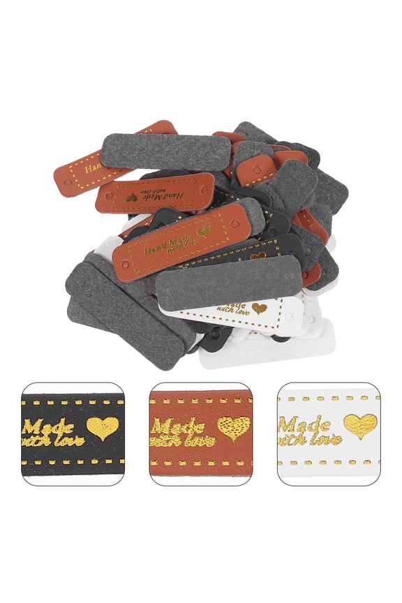 60Pcs Clothing Label Tags in Assorted Colors for DIY Garment Accessories and Handmade Bags