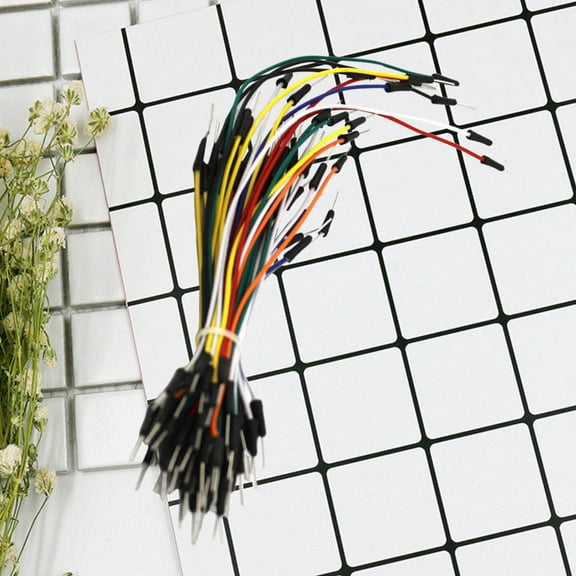 ifundom Compact Assorted Color Breadboard Jump Wires for Easy Electronic DIY and Circuit Testing 65Pcs
