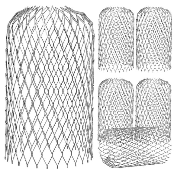 ifundom Aluminum Gutter Strainer Downspout Mesh Filter for Roof Drain 6 Pieces Leaf Guard