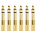 thumbnail image 1 of ifundom 6Pcs Headphone Jack Adapters Converter Audio Interface Headphone Converter 6.35mm Male to 3.5mm Female, 1 of 3