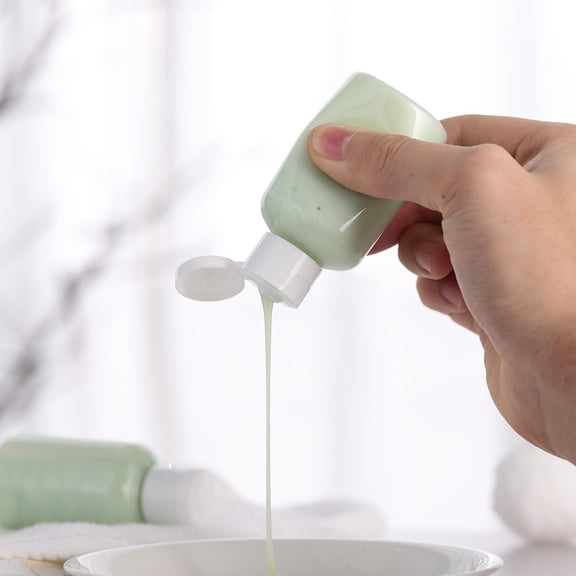 ifundom 6-Pack Portable Clamshell Travel Bottles, Reusable Leakproof Liquid Containers for Toiletries and Cosmetics