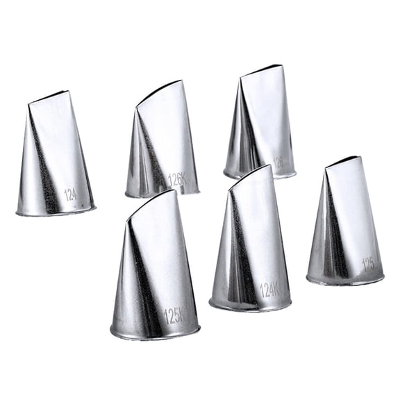 ifundom 6Pcs Reusable Pastry Nozzles for Cake Icing Decorating, Lightweight Baking Tools Set