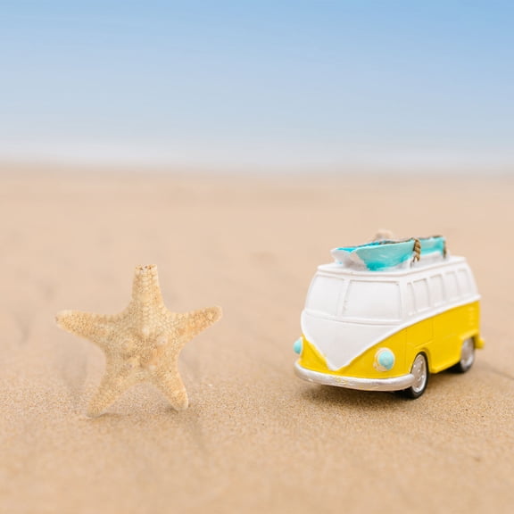 ifundom 6Pcs Seaglass Star Ornaments Plastic Wall Mounted Decorations for Aquarium and Home Accessories