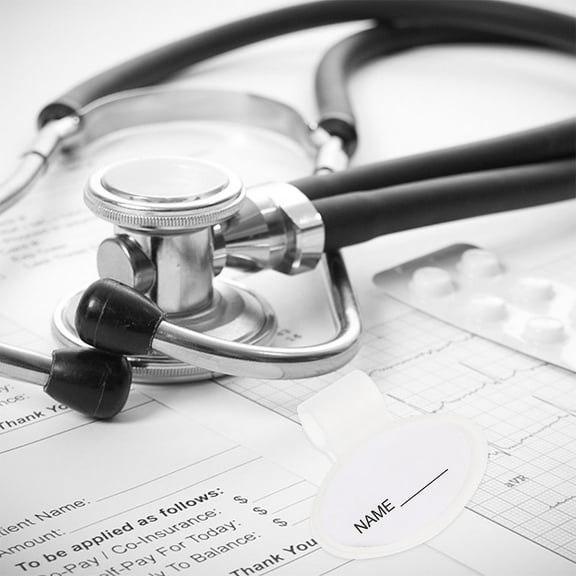 ifundom Stethoscope ID Clips Plastic White 6 Pieces for Home Use Hold and Creative Design