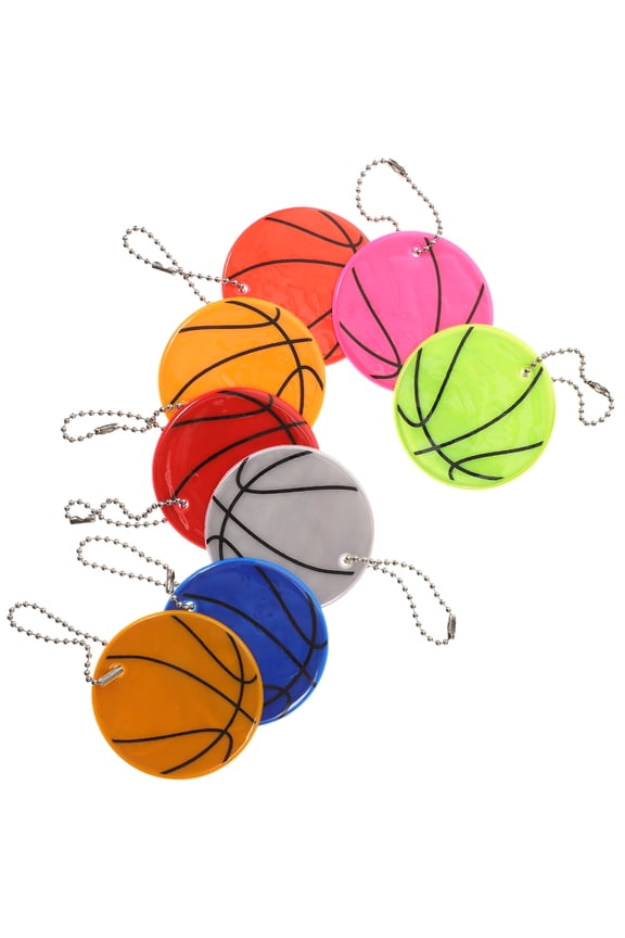 Compact Basketball Keychains with Reflective Design for Decoration and Enhanced Night Visibility