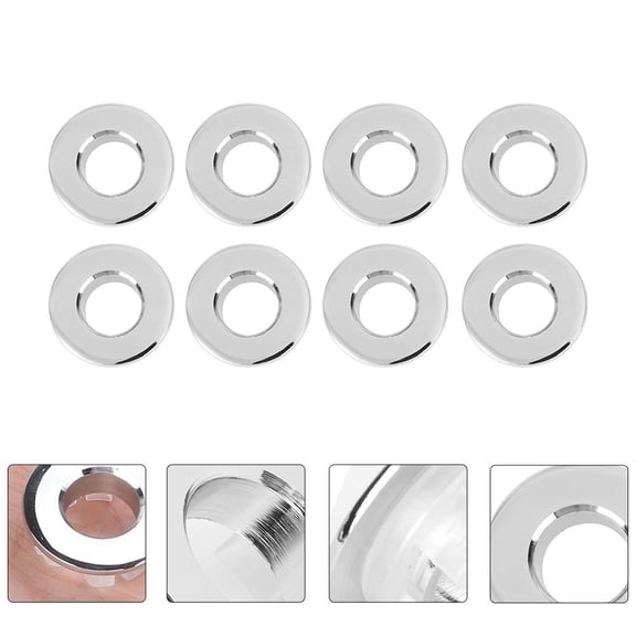 ifundom Ceramic Sink Hole Plugs and Basin Overflow Drain Covers for Bathroom Use