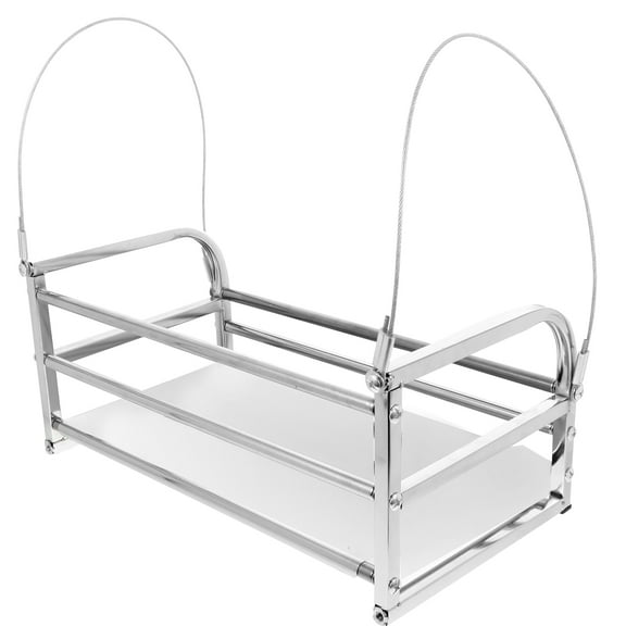 ifundom Garden Flower Rack Stainless Steel 1Set 15.7X8.7In