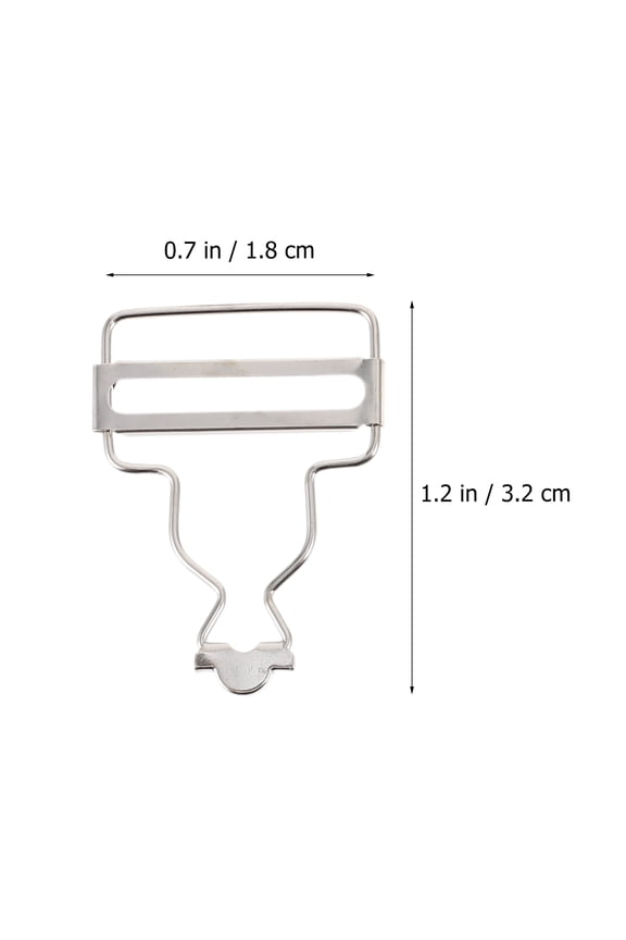 Adjustable Metal Overalls Buckles in Coffee Color, Clips for Bib Workwear, Suspenders, and Clothing Accessories