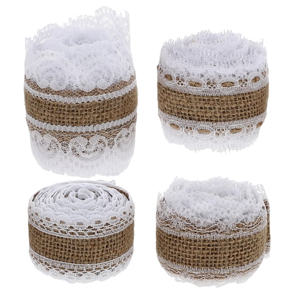 ifundom Assorted Color Polyester Silk Lace Trim Ribbon for Wedding , Apparel, Wrapping, Sewing, and Craft Decorations