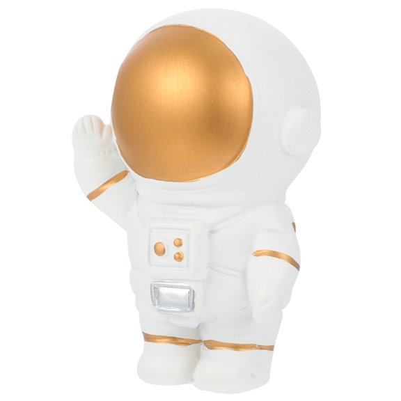 ifundom Golden Astronaut Resin Sculpture Spaceman Figurine Desktop Decoration Collectible Ornament