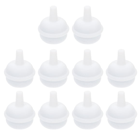 ifundom 10Pcs Milk Bottle White Silicone Straw Replacement Accessories