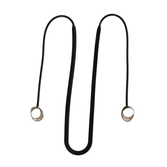 ifundom Black Silicone Earphone Strap with Real Ear Mold Design for and Anti-Lost