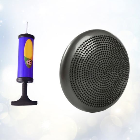 ifundom Inflated Grey Yoga Balance Disc Cushion for Exercise and Core Stability