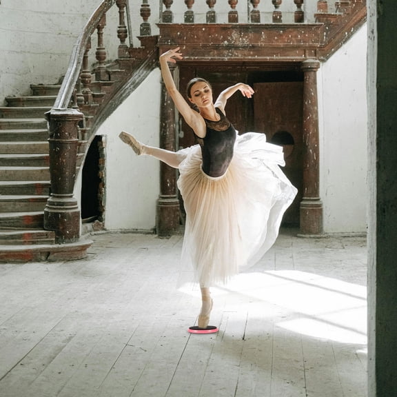 ifundom Ballet Training Balance Board with Stainless Steel Frame and Soft Sponge for Dance, Skating, and Exercise Practice