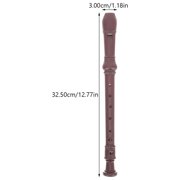 ifundom 8-Hole Student Clarinet in Brown ABS Plastic, Beginner Clarinet with Precise Pitch for Practice and Learning