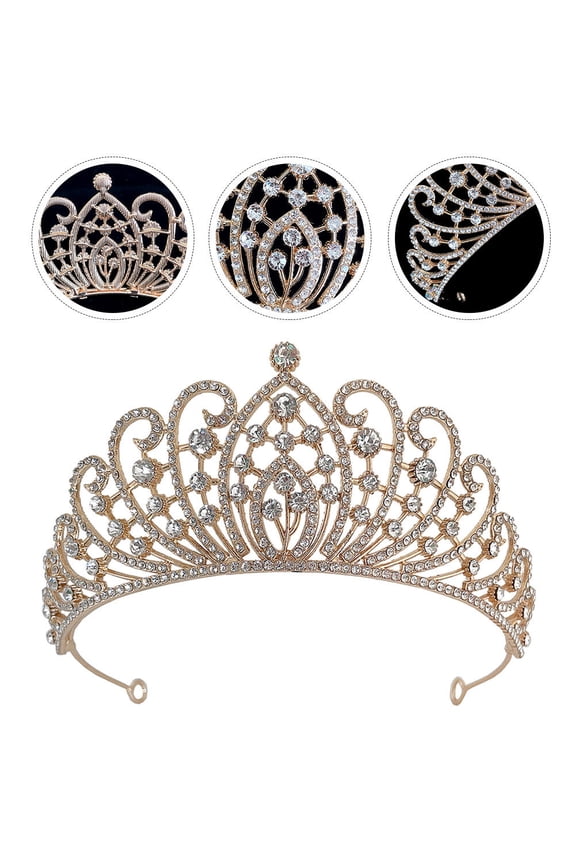 Rhinestone Birthday Headpiece for Women, Special Occasion Party , 1 Pack Sparkling Hair Accessory