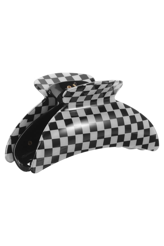 Black Acrylic Hair Clips for Women, Stylish Snap Hair Accessories, Fashion Headwear for Everyday Use