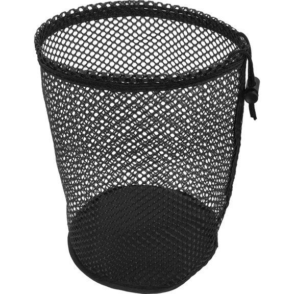 ifundom Black Golf Ball Pouch Nylon Mesh Storage Bag for Daily Sports Supplies