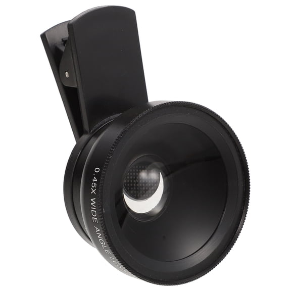 ifundom Portable Clip-On Phone Camera Lens 1Pc Black Macro and Wide Angle Lens with Large Aperture for Enhanced Photography