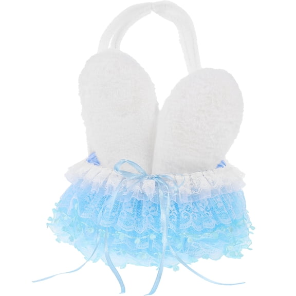 ifundom Plastic Storage Basket with Handle, Cute and Organizer for Kids and Young Girls, 1 Pack