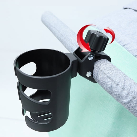 ifundom Baby Bottle Storage Organizer Stroller Holder Black Plastic 1Set