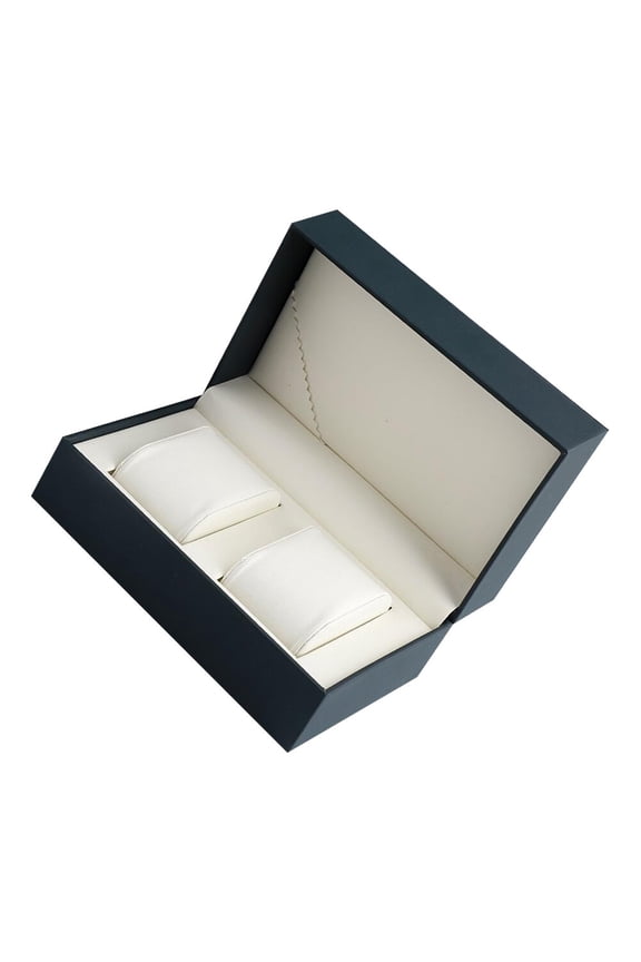 Dark PU Watch Storage Case with Protective Stitching for Bracelets, Jewelry, and Accessories Organizer