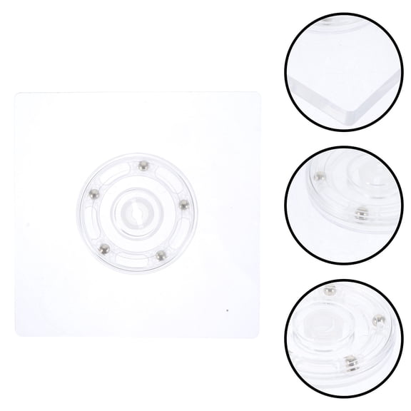 ifundom Transparent Acrylic Cake Turntable for Easy Baking and Decoration