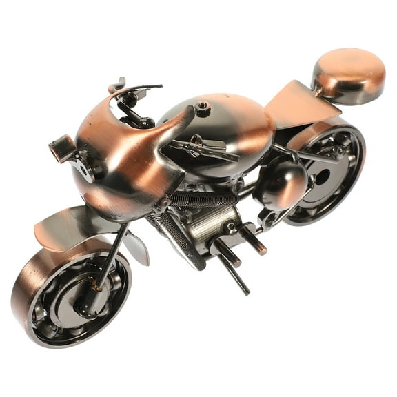 WHAMVOX Bronze Motorcycle Model for Cafe 1Pack 6.9*3.7*2.6in