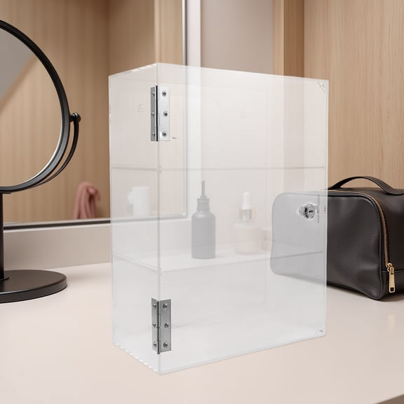 ifundom Transparent Acrylic Display Organizer Cabinet for Office and Decor