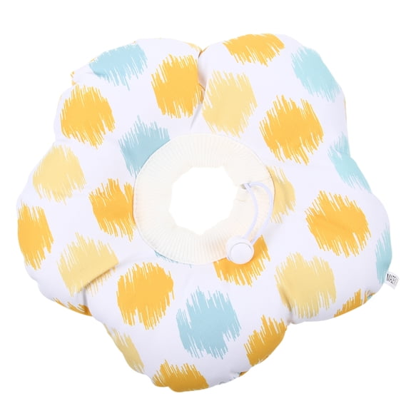 ifundom Adjustable Yellow Cat Protective Collar for Wound Healing, Anti-Licking, Comfortable Pet