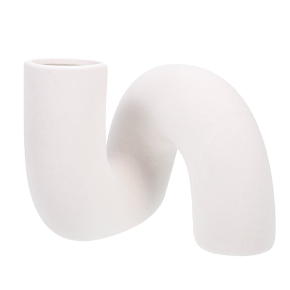 WHAMVOX Khaki Ceramic Vase for Storage Modern Decorative Planter Dummy Flowers Photo Prop 1 Piece