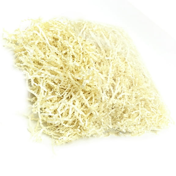 ifundom Beige Crinkle Paper Shred for Decorative Void Fill, Basket Filler, Packaging and Craft Supplies