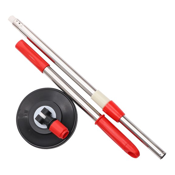 ifundom Red Stainless Steel Mop Handle Replacement with 360 Rotating Design for Efficient Home Cleaning and Easy Use