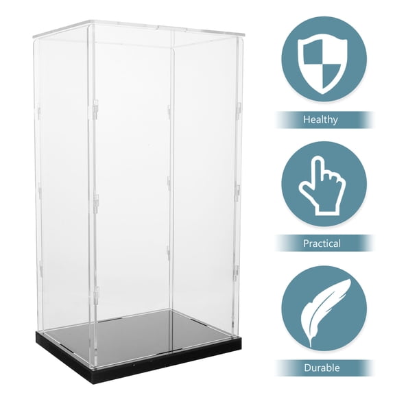 ifundom Clear Acrylic Display Case for Model Collectors and Hobbyists, Transparent Protective Box, 1 Pack
