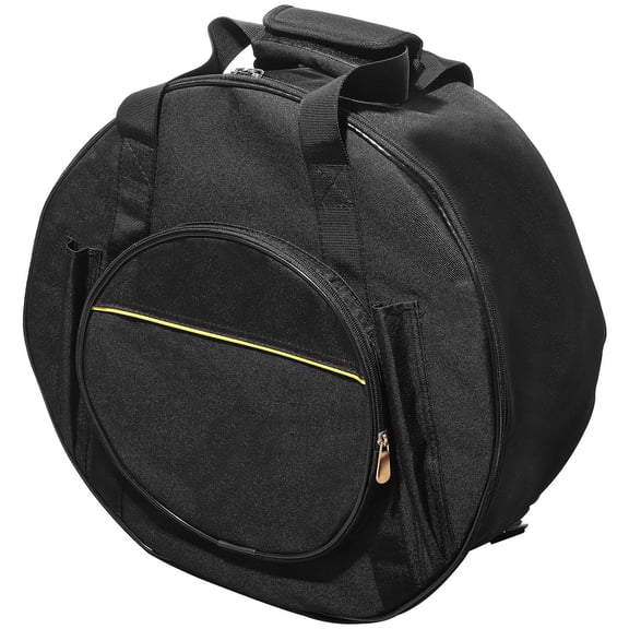 ifundom Heavy-Duty Snare Drum Bag with Reinforced Buckles, Black Polyester Case for Musician Gear and Drum Accessories
