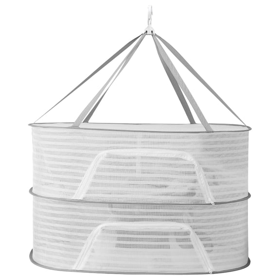 WHAMVOX White Drying Rack 1-Pack, Compact and Clothes Air Dryer, 23.6 x 17.3 x 15.7 Inches