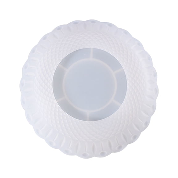 ifundom White Silicone Fruit Plate Mold Multifunctional Snack Dish Storage Tray for Kitchen Use, 1 Piece and Easy to Clean