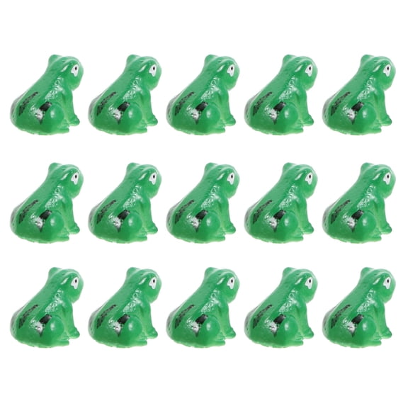 ifundom Green Reptile Tank Ornament Mini Simulation Frogs Resin Decor for Fish Tanks Aquariums 15 Pieces