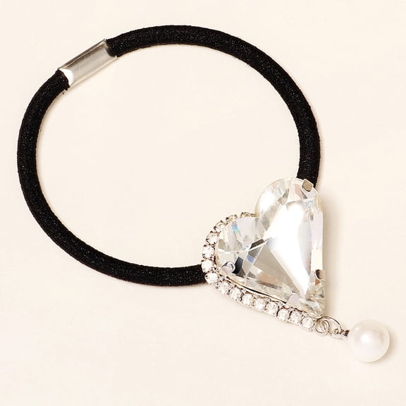 ifundom Rhinestone Elastic Hair Tie Band for Women and Girls, Sparkly Hair Accessories for Everyday Wear and Parties, 1 Pack