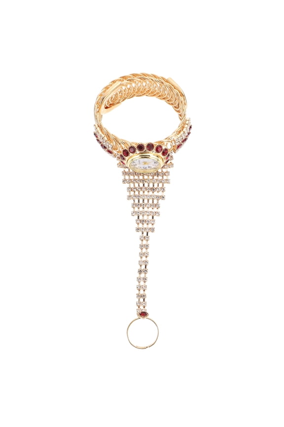 Rhinestone Bangle Watch for Women, Elegant Sparkling Bracelet Timepiece with Unique Style and Fine Workmanship